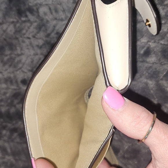 Coach New York Strawberry Cream Snap Wallet Zip Pouch ID - Picture 7 of 8